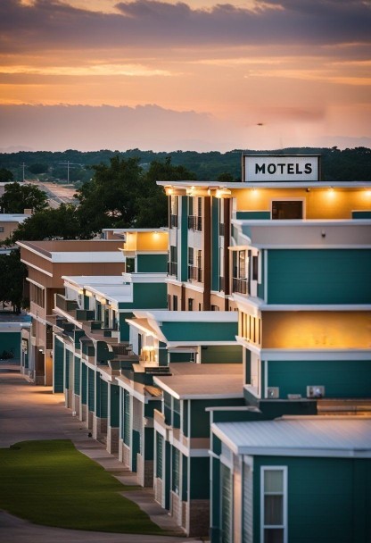 Exterior view of Top 10 Motels in Waco, showcasing modern amenities and inviting ambiance