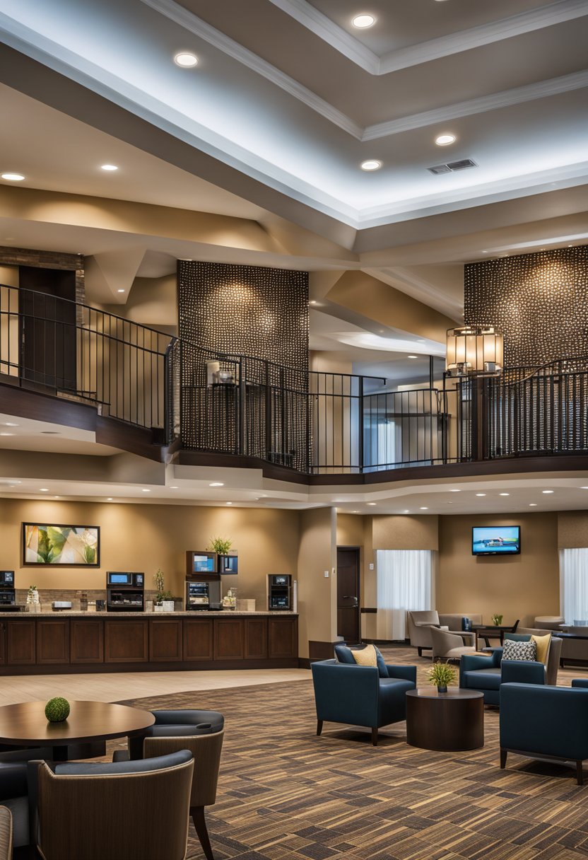 The Hampton Inn & Suites Waco features modern leisure and business facilities