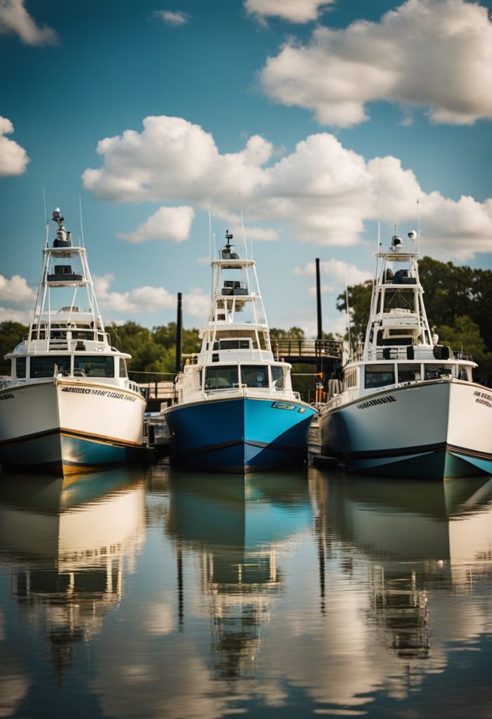 The crew prepares the boats for tours on the Brazos River in Waco. The vessels are docked, ready for an adventure