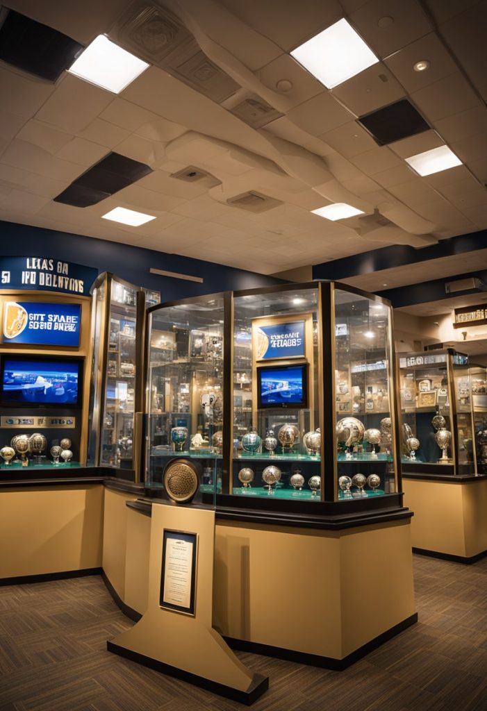 The Texas Sports Hall of Fame exhibits a diverse collection of memorabilia, including jerseys, equipment, and trophies, showcasing the state's rich athletic history