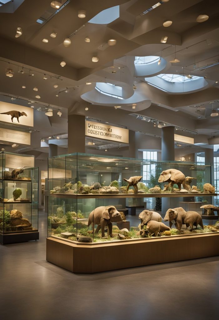 The museum complex showcases unique natural history collections in Waco, including fossils, minerals, and taxidermy specimens