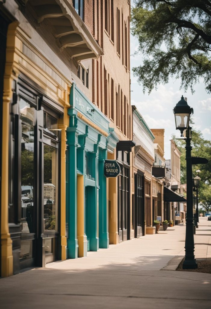 Downtown Waco and Cultural District: bustling streets, historic buildings, vibrant murals, and scenic drives through the heart of the city