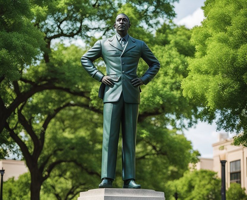 Memorial statue at Doris Miller Park in Waco, Texas