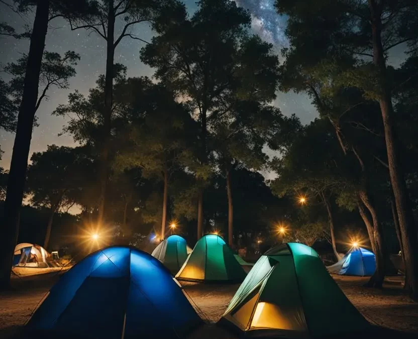 Scenic campsites in Waco, Texas