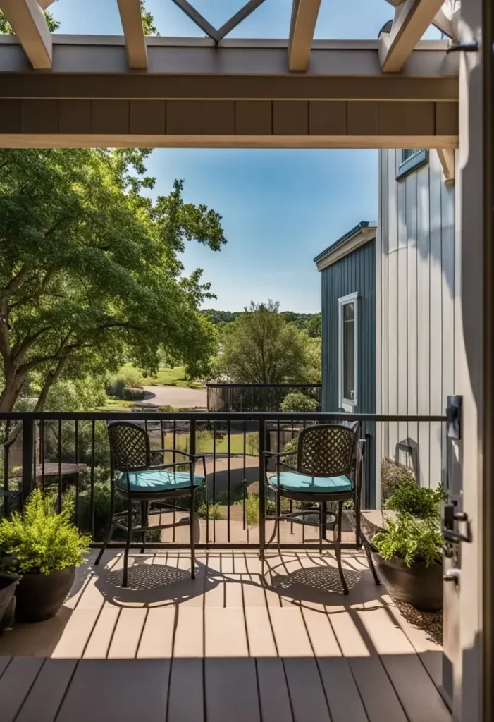 A sunny day in Waco, with 10 vacation rentals featuring outdoor spaces. Patios, gardens, and balconies offer relaxation and enjoyment for guests. 10 Vacation Rentals with Outdoor Spaces in Waco.