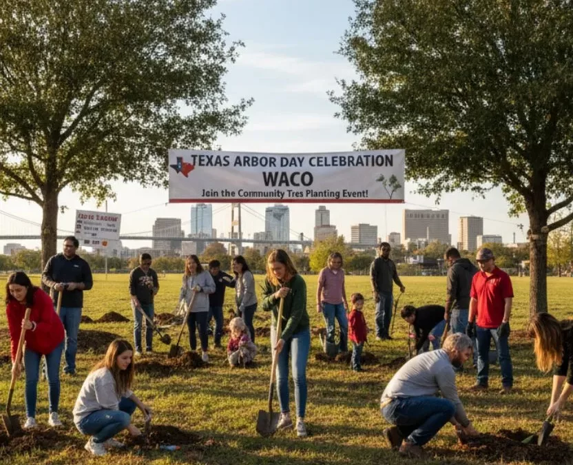 Texas Arbor Day Celebration in Waco Join the Community Tree Planting Event